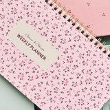 Weekly Planner, Flower Pink