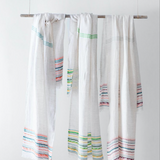 Watamu Washed Linen Scarf 70x200cm, Yellow-Green