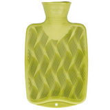 Fashy Hot Water Bottle 0.8L  Wave Ribbed, Green