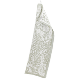 Wild Herbs Villiyrtit Linen Tea Towel, White-Olive