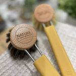 Smart Nature Dish Brush Horse Hair, Yellow (9161417883935)