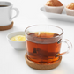 Ikea 365+ Clear Glass Tea Cup With Cork Coaster, 24cl (8228219519263)