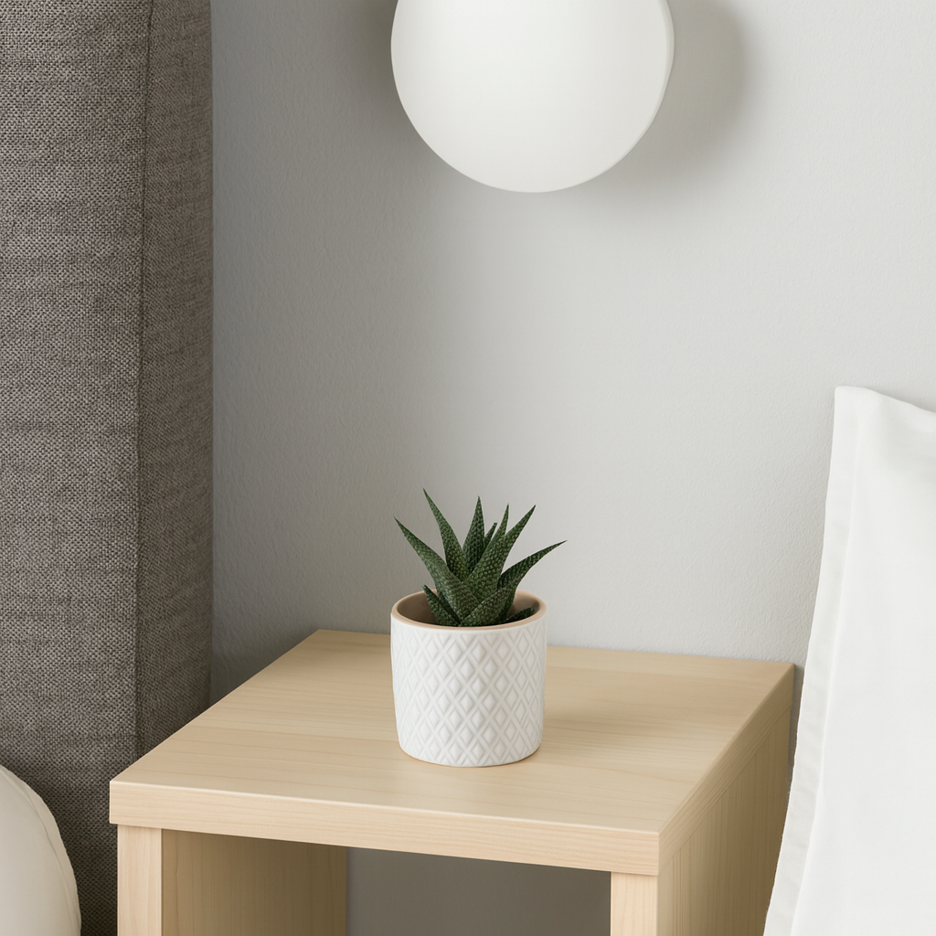 Ikea Chiafron Plant Pot, 9cm, White (8897157202207)