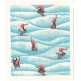 100% Biodegradable Dishcloth, Elf Snow