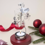 Flying Angel Tea Light Carousel, Gold (8600882020639)