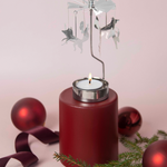 Forest Animals Tea Light Carousel Chime, Silver (9422256013599)