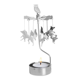 Forest Animals Tea Light Carousel Chime, Silver (9422256013599)