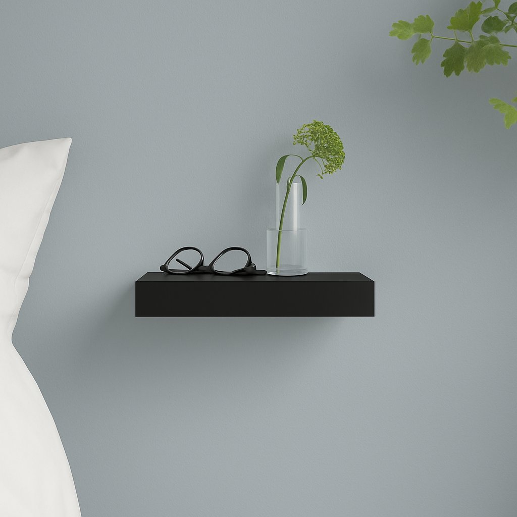 Ikea Lack Floating Shelf, 30x26cm, Black/Brown (4337261215809)