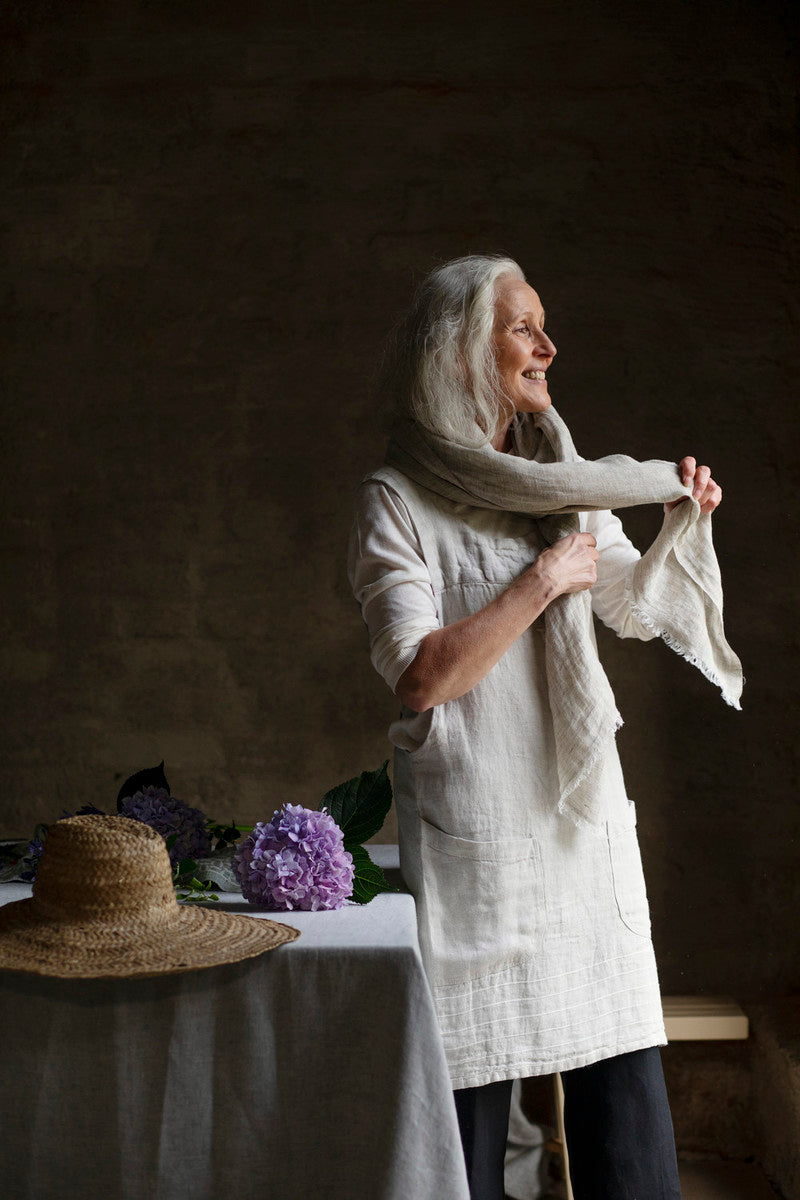Favourite Lempi Washed Linen Scarf 70x200cm, Melange Linen (9787674099999)
