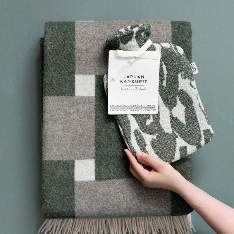 Lichen Jäkälä Hot Water Bottle 2L, White-Green (9788155920671)
