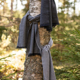 Huurre Merino Scarf, Black-Grey (10237456875807)