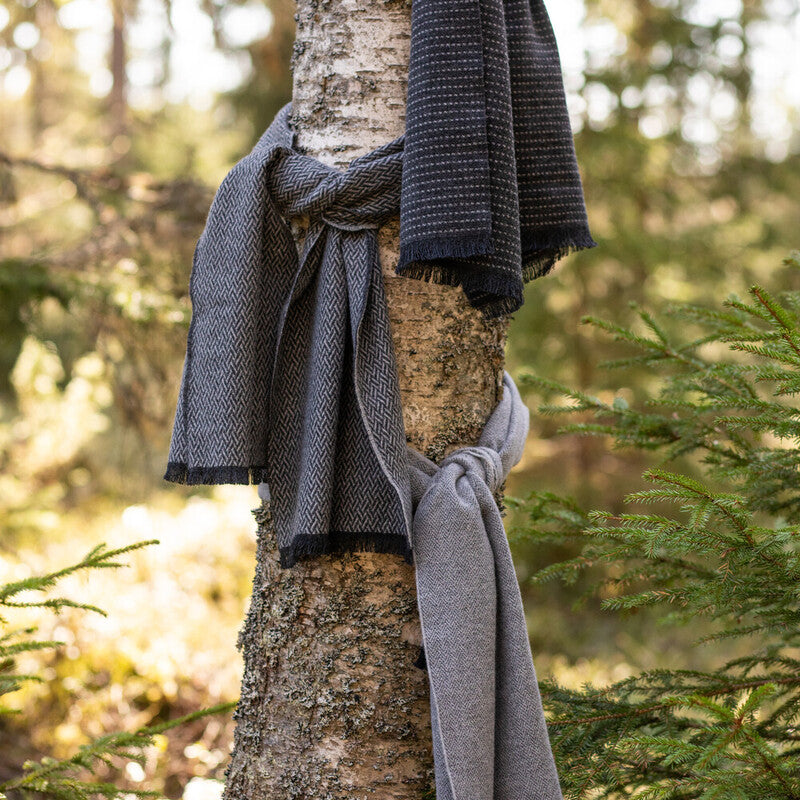 Hile Merino Scarf, Charcoal-Grey (10237461856543)