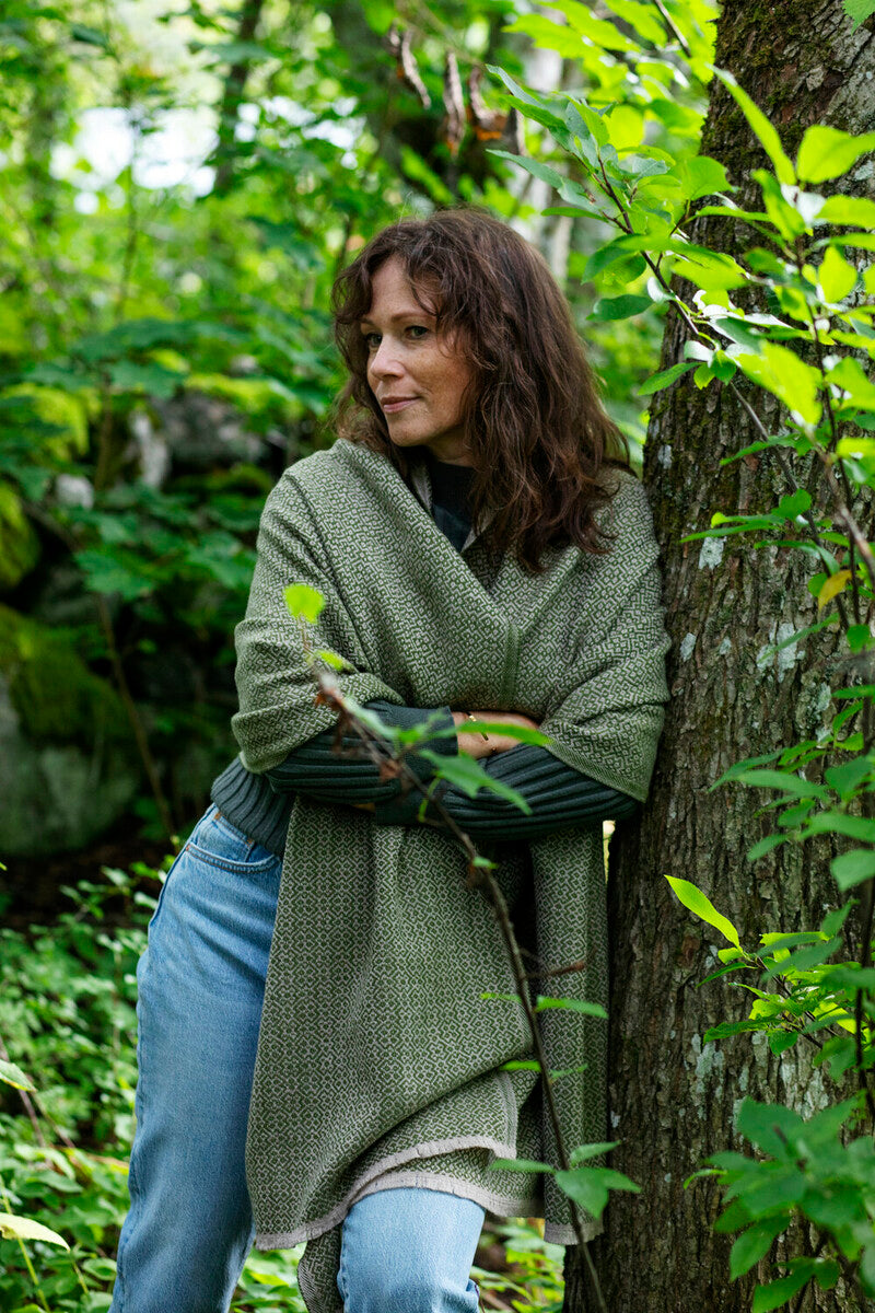 Koli Soft Merino Scarf 60x220cm, Beige-Olive (9188080746783)