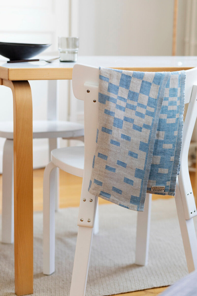 Code Koodi Washed Linen Tea Towel, Rainy Blue-Linen (9188927406367)