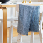 Slope Rinne Washed Linen Tea Towel, Blueberry-Linen (9189931712799)