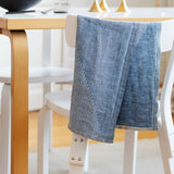 Slope Rinne Washed Linen Tea Towel, Blueberry-Linen (9189931712799)