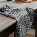 Ruut Washed Linen Tea Towel 48x70cm, Black-Linen (9788112830751)