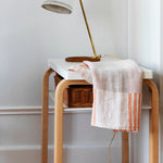 Toffee Washed Linen Tea Towel 48x70cm, Rust-Rose (9787713880351)