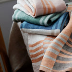 Toffee Washed Linen Tea Towel 48x70cm, Rust-Rose (9787713880351)
