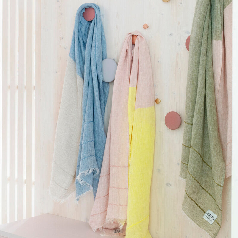 Tsavo Washed Linen Scarf 70x200cm, Linen-Yellow (9787690582303)