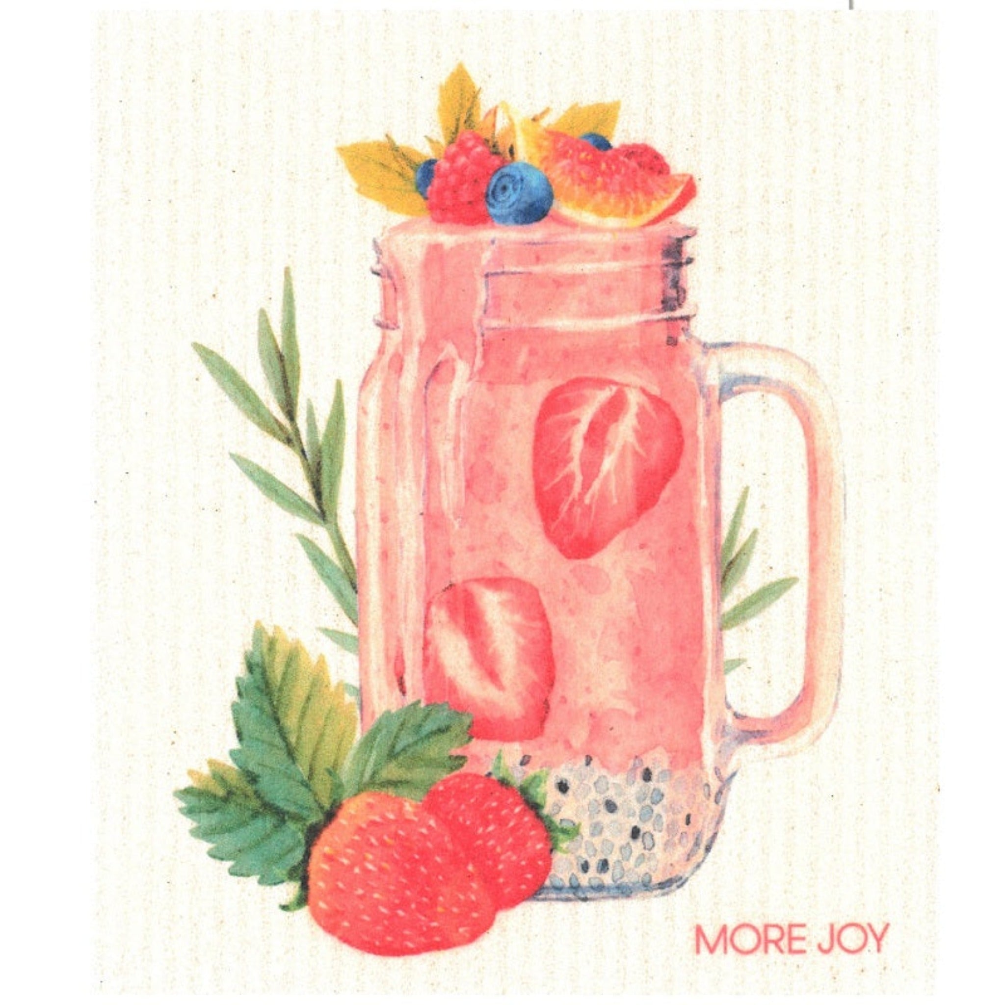 100% Biodegradable Dishcloth, Berrysmoothie (8769748271391)