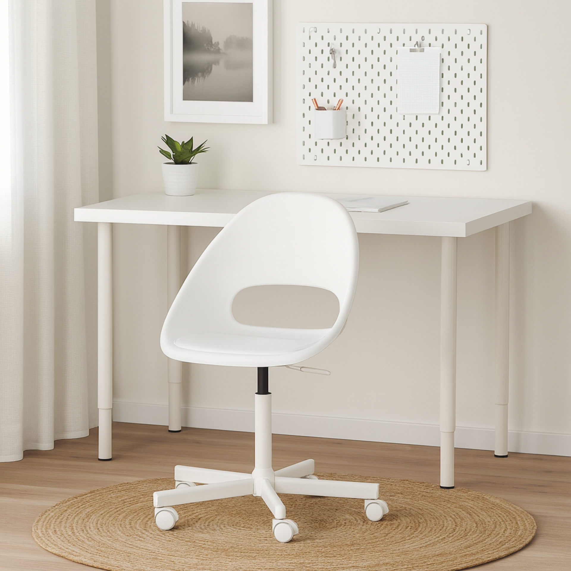 Ikea White Swivel Chair IKEA Leather Swivel Armchair €55 Whoppah