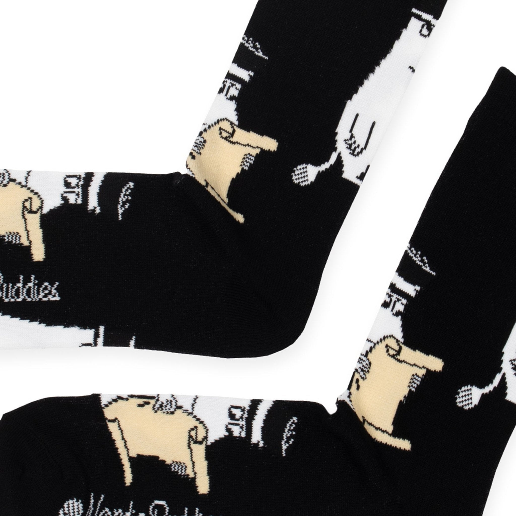 Moominpappa Reading Men Socks, Black (9536142016799)