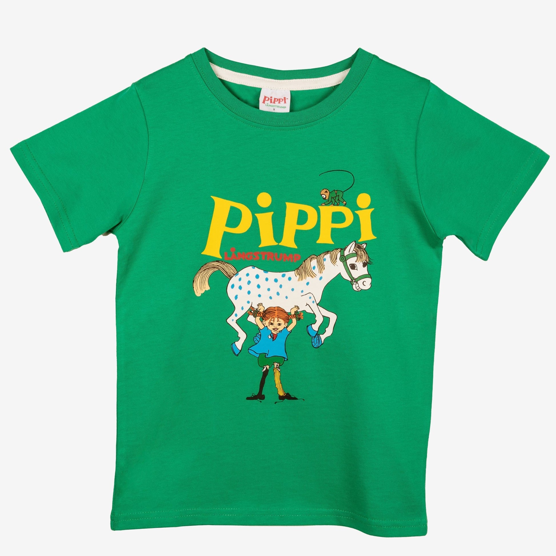 Pippi Longstocking Kids T-Shirt, Green (8914068767007)