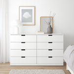 Ikea Nordli Chest of 8-Drawers, 160x99cm, White (8130885845279)