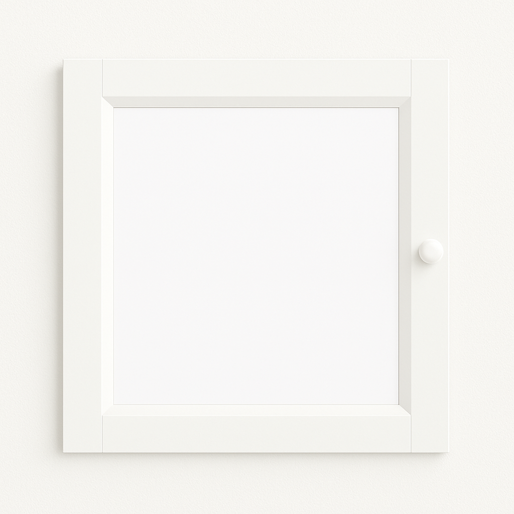 Ikea Billy / Oxberg Glass Door, 40x35cm, White (4337349263425)