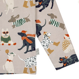 Ma-ia Dog party Kids Long Sleeve Top