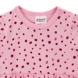 Pippi Longstocking Baby Dress Long Sleve, Pink