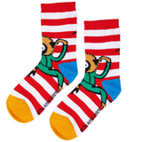 Pippi Socks Kids Socks - Double Pack, Blue/Red