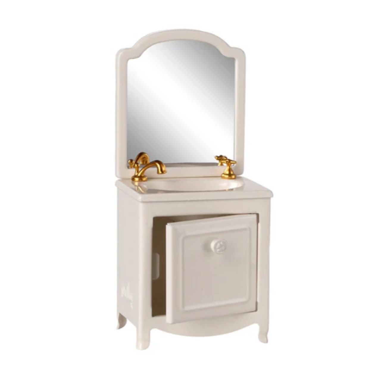 Maileg Miniature Sink Dresser & Mirror, Off White (10244238180639)
