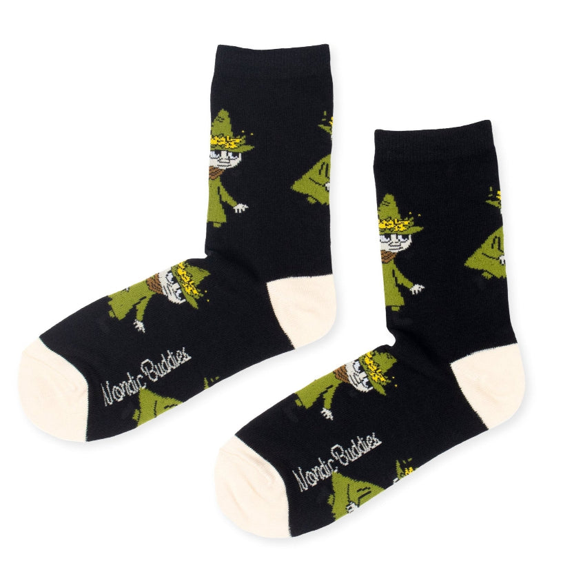 Snufkin Adventure Women's Socks, Black (9536219611423)