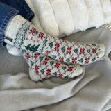 Christmas socks Wool Socks, grey