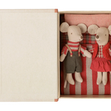 Maileg Christmas Twin Mice in Book PRE-ORDER September