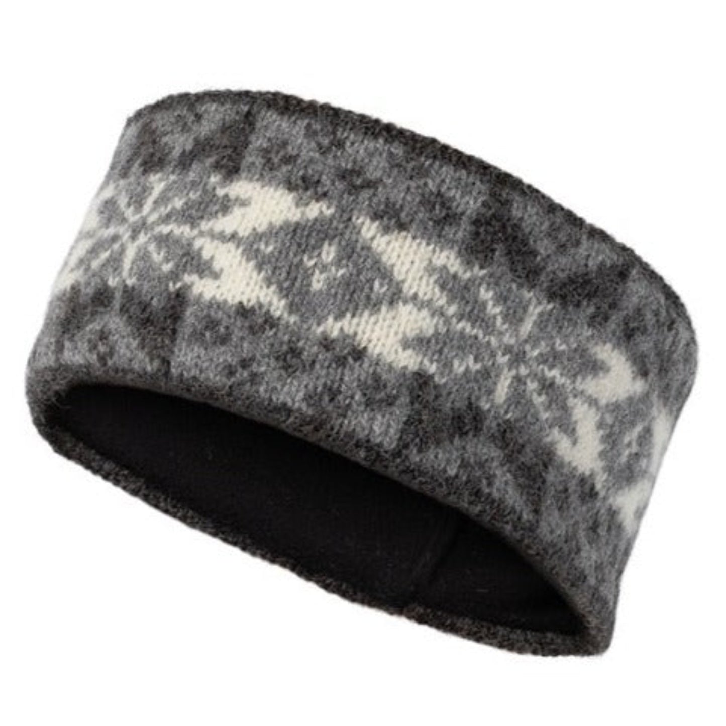 NORWOOL Snowflake 100% Wool Headband, Grey (6811612840001)