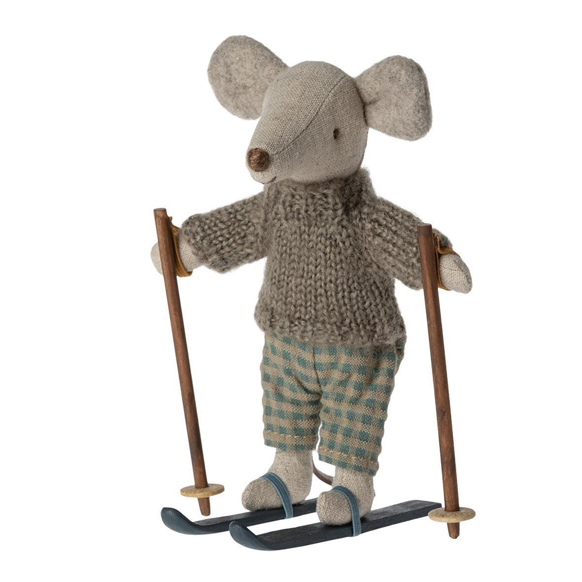 Maileg Winter Mouse with Ski Set, Big Brother PRE-ORDER eta  Dec 23 (8534066102559)
