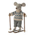 Maileg Winter Mouse with Ski Set, Dad PRE-ORDER eta Dec (8534078652703)