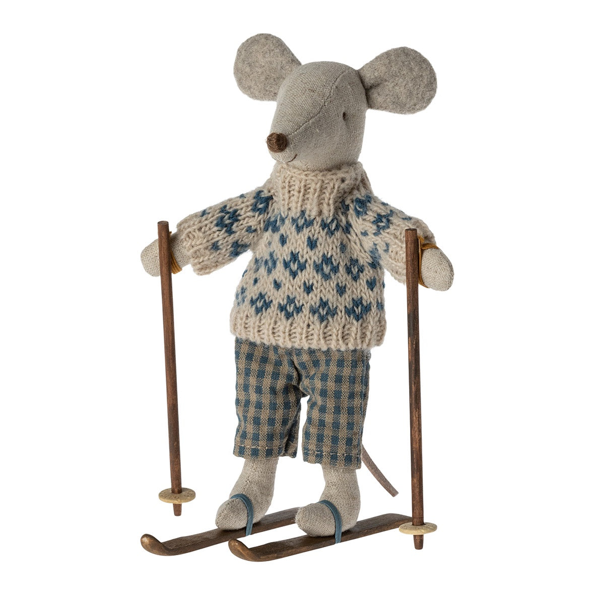 Maileg Winter Mouse with Ski Set, Dad PRE-ORDER eta Dec (8534078652703)