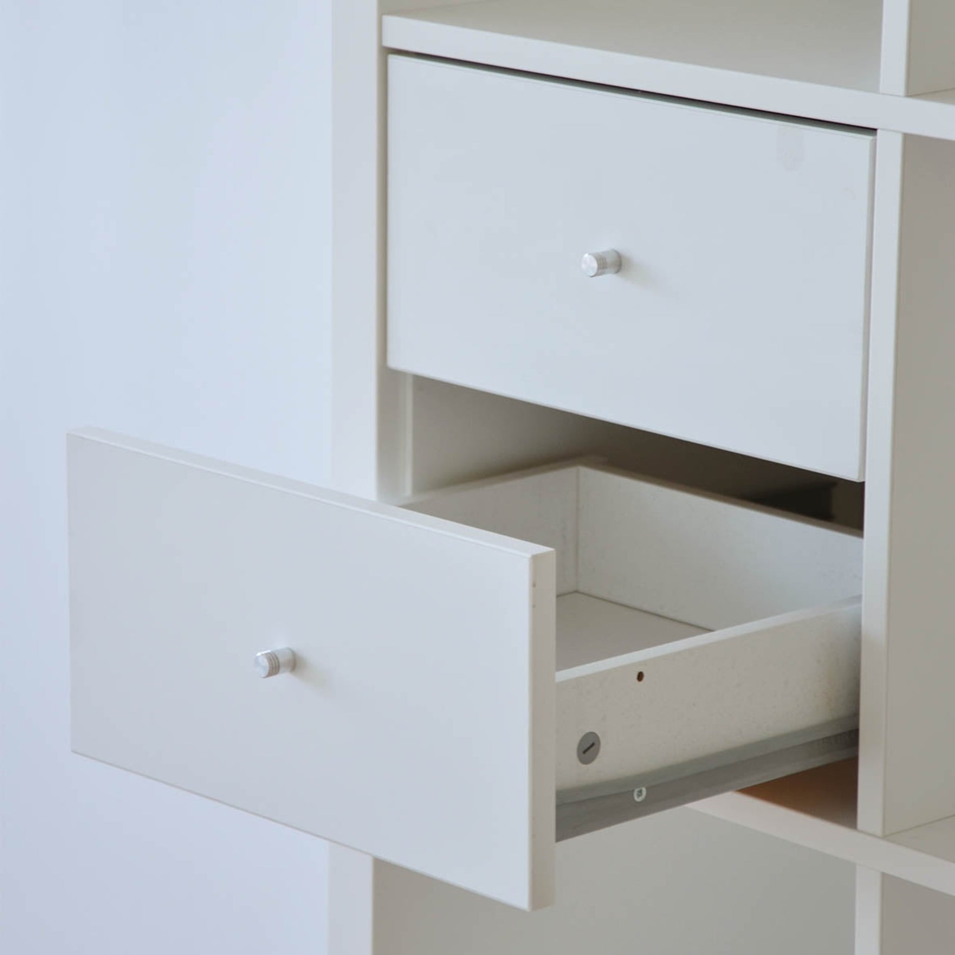 Ikea Kallax Insert with 2 Drawers, White Nordic Chill