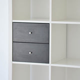 IKEA Kallax Insert with 2 Drawers, Black/Brown (310678097)
