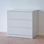IKEA Malm 3-Drawer Chest, 80x48x78cm, White (311583693)