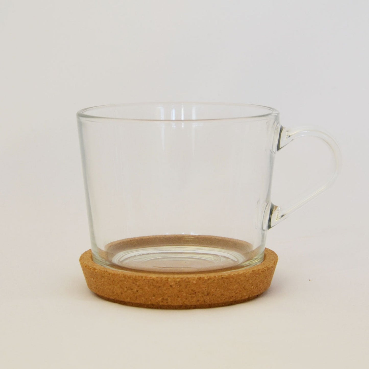 Ikea 365+ Clear Glass Tea Cup With Cork Coaster, 36cl1 (8228219748639)