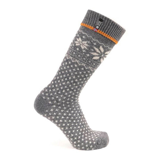 NORWOOL Wool Socks Stripe, Grey (6811592294465)