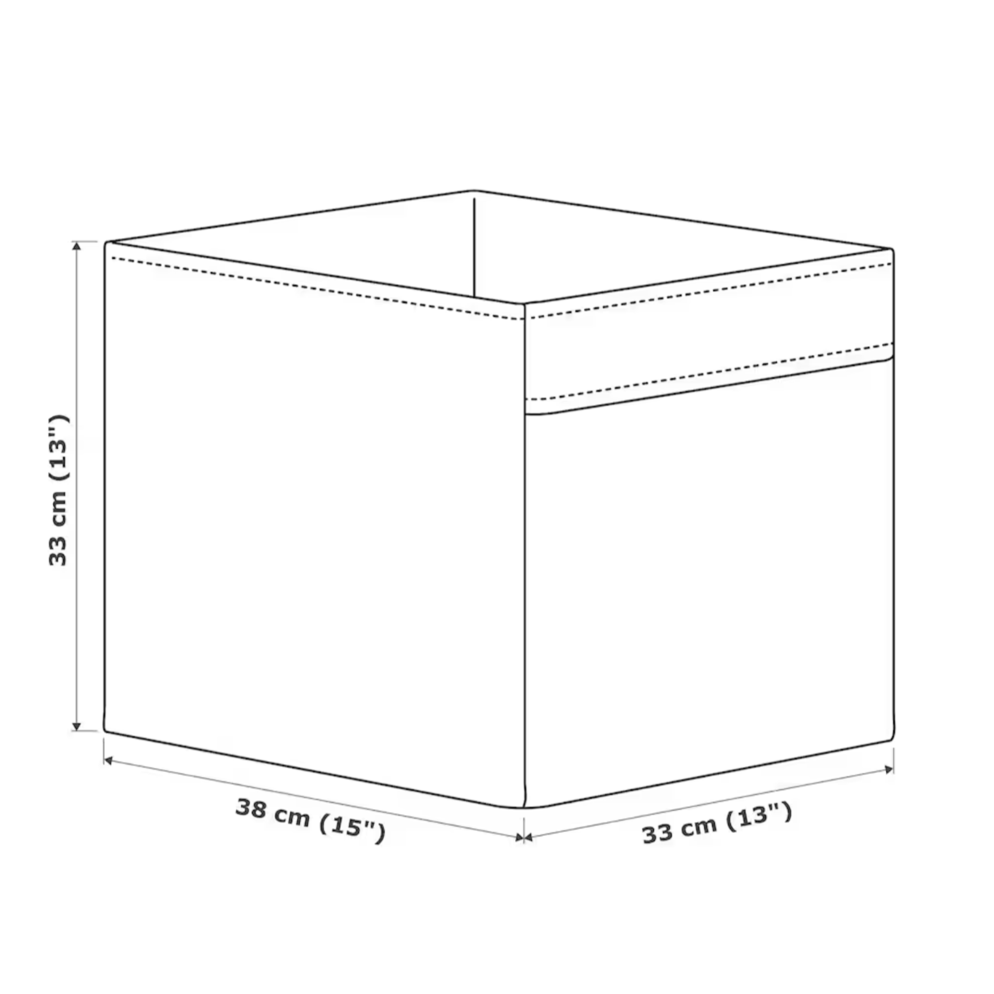 IKEA Drona Fabric Insert Black/White (4660249657409)