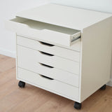 IKEA Alex 6-Drawer on Wheels 67x66cm, White (1966199341121)