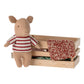 Maileg Pig in Box, Baby Girl (8832725877023)