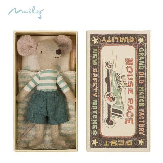 MAILEG Mouse in a Matchbox, Big Brother (3955329433665)